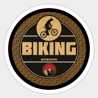 Biking Session Sticker